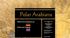 Desktop Screenshot of polararabians.com