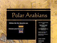 Tablet Screenshot of polararabians.com